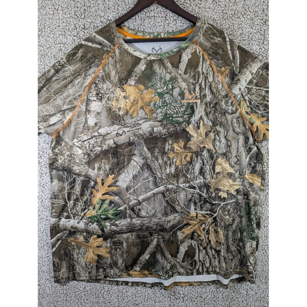 RealTree Camo Shirt Men's 3xl Stretchy Lighweight Long‎ Sleeve